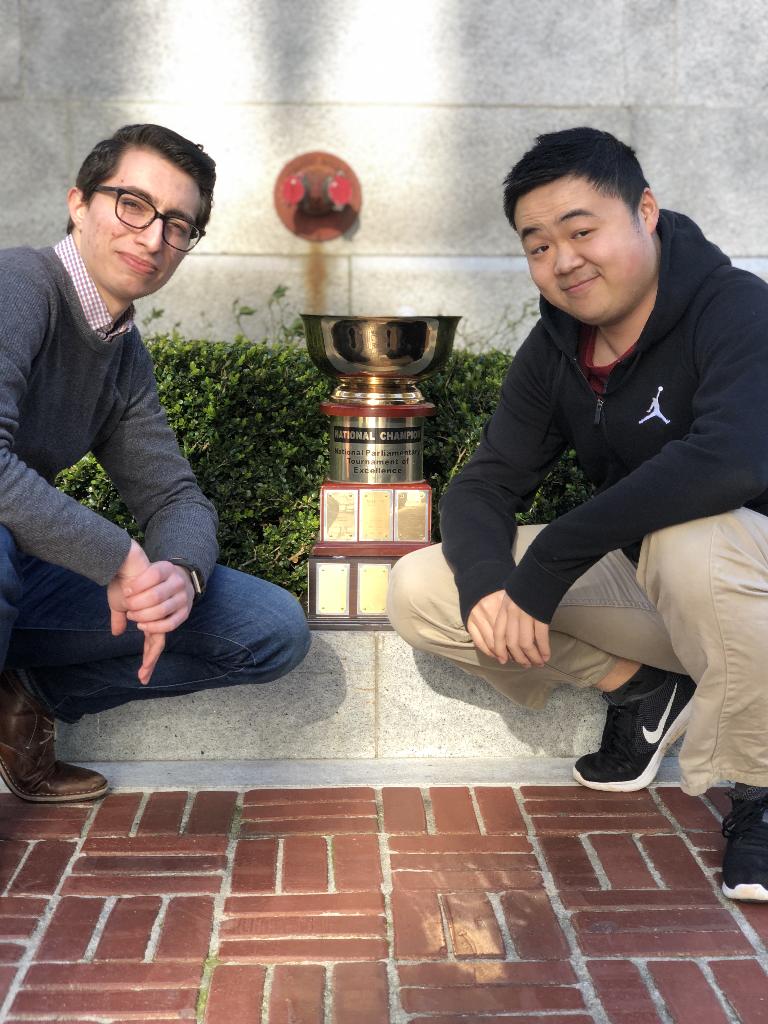 Tolchard (left) and Yang (right), two back to back champions!